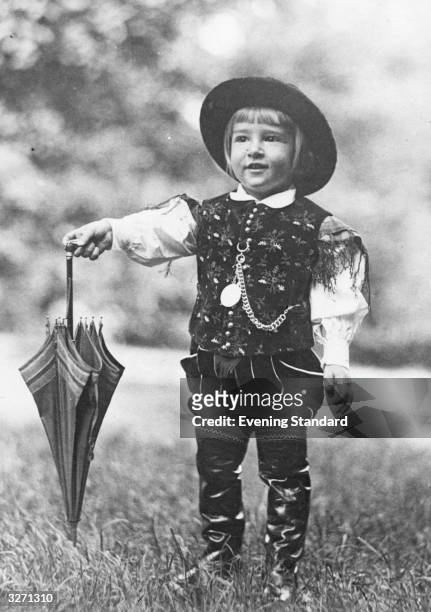 The future King of Yugoslavia, the young Crown Prince Peter dressed in a peasant's costume.