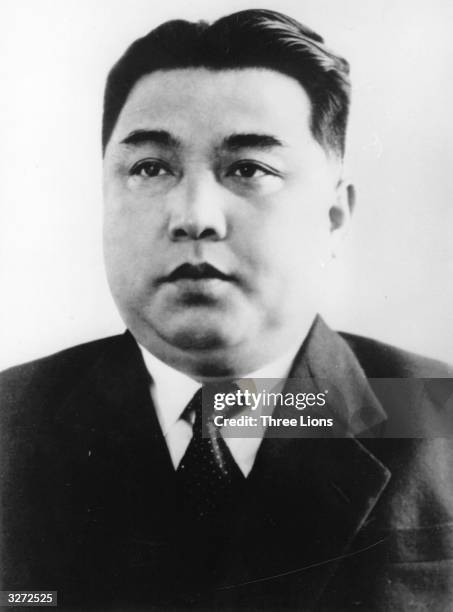 Kim Il Sung, Prime Minister of the Korean People's Democratic Republic and Secretary General of the Korean Workers Party.