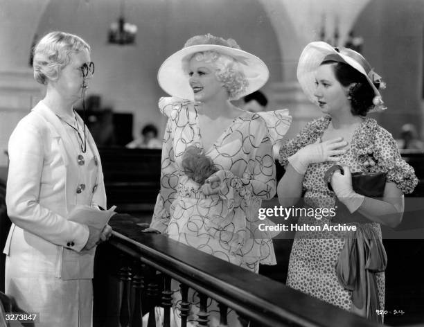 Jean Harlow , the platinum blonde American actress and star, in a scene from the film '100% Pure' , directed by Jack Conway and Sam Wood for MGM.