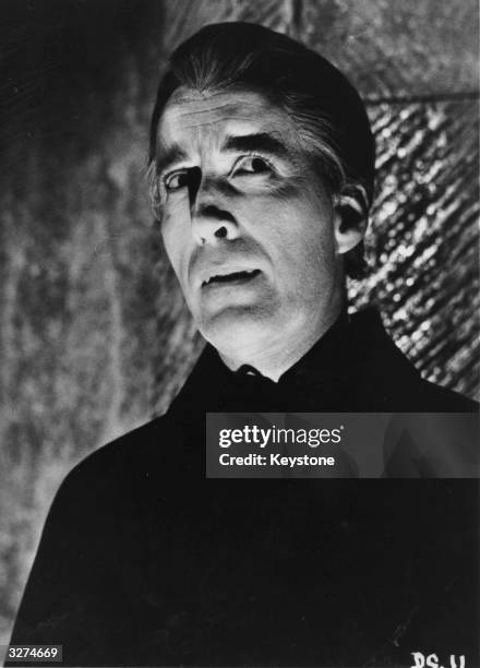 Christopher Lee as Dracula, from the film 'Dracula Has Risen From The Grave', directed by Freddie Francis for Hammer.