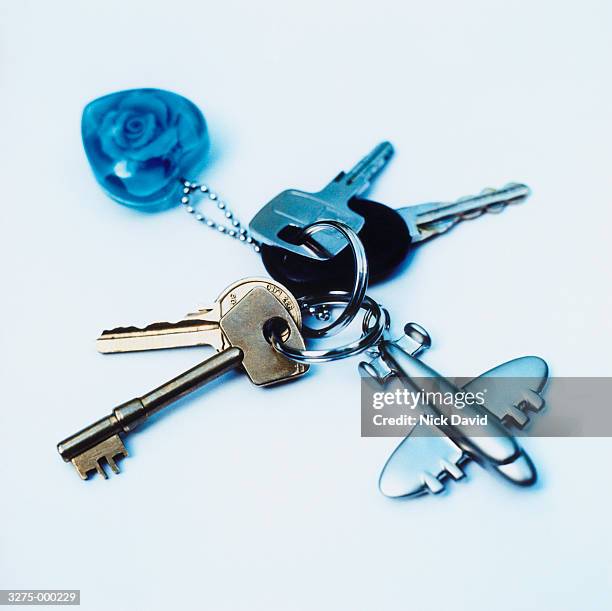 car keys - keyring charm stock pictures, royalty-free photos & images