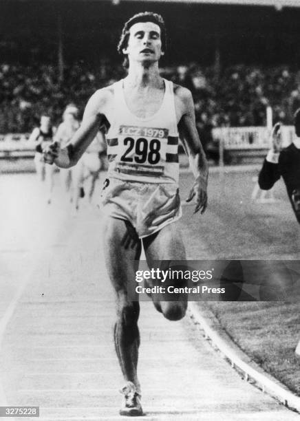 Sebastian Newbold Coe British, middle distance runner, who broke the World 1500 record in Zurich with a time of 3 minutes 32.03.
