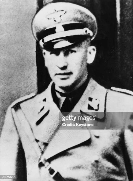 Reinhard Heydrich Nazi politician and Deputy Chief of the Gestapo, also known as 'The Hangman'.
