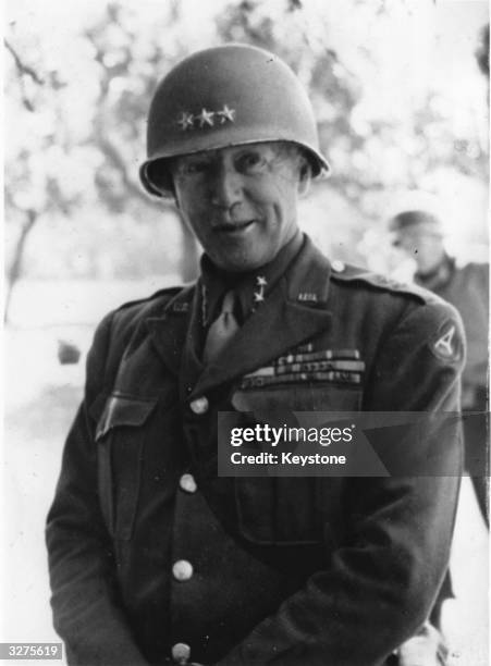General George S. Patton Commander in Chief of the American 3rd Army.