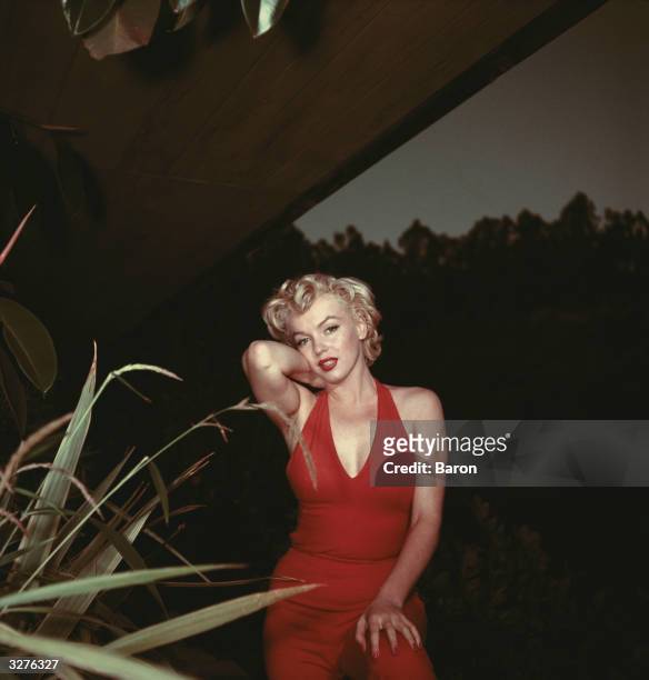 American film actress Marilyn Monroe .