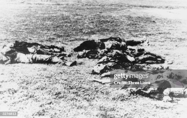 Yugoslav partisans executed by the Nazis.