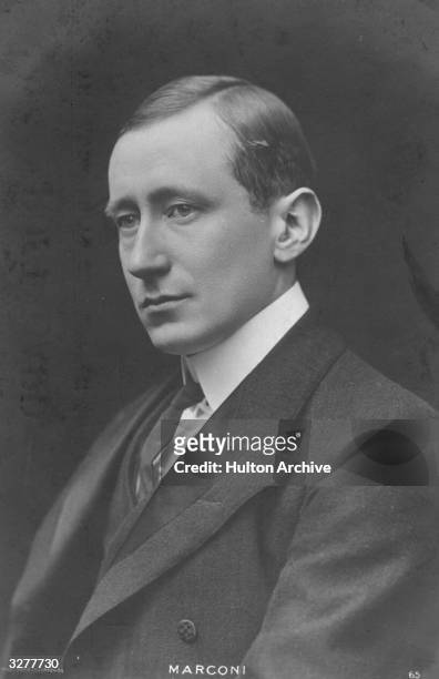 Italian physicist and inventor Guglielmo Marconi .