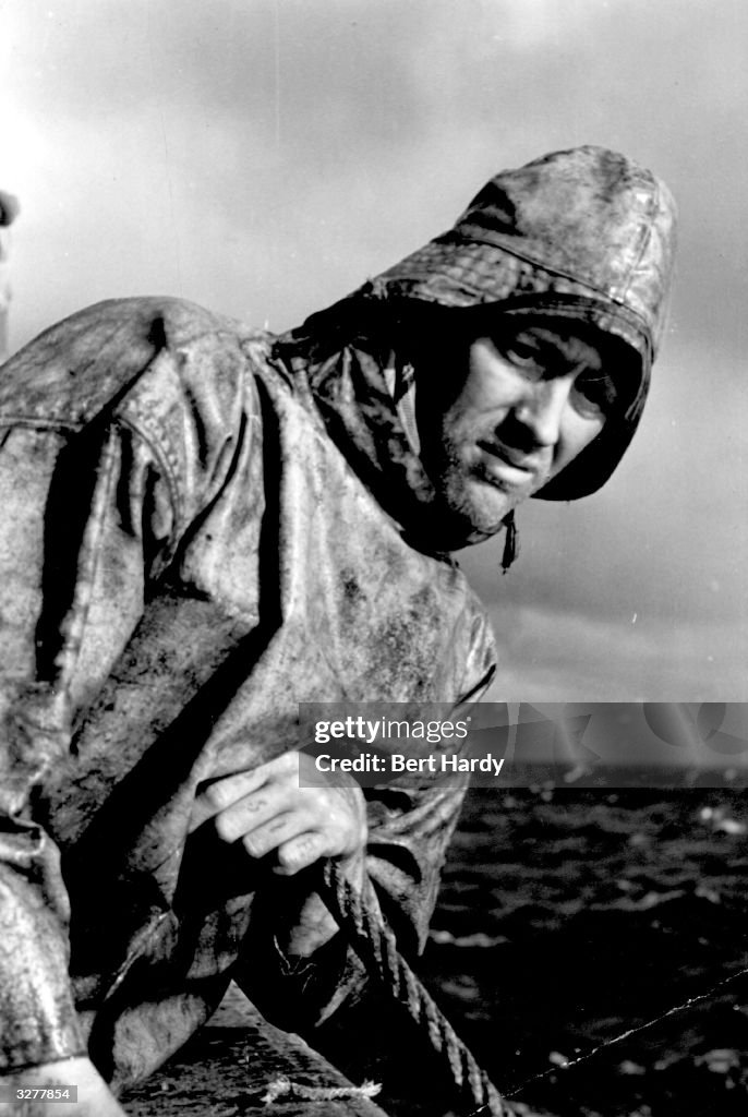 Trawler Inkerman A trawlerman in his sou' wester and oilskins. Original Publication ...