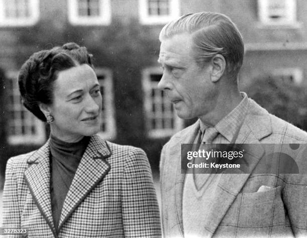 The Duke and Duchess of Windsor, at Ednam Lodge, Sunningdale.