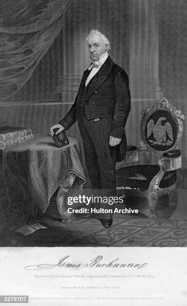 American Democratic politician James Buchanan , the 15th President of the United States of America, from 1857