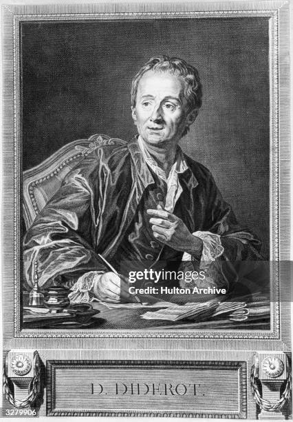 Denis Diderot , French writer and scholar.