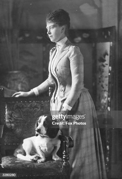 Mary of Teck formerly Princess Victoria Mary Augusta Louise Olga Pauline Claudine Agnes of Teck, who was born in Kensington Palace and married Prince...