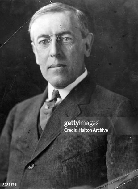 Woodrow Wilson ,the 28th President of the United States of America . A Democrat, he kept America out of the 1st World War until 1917. He received the...