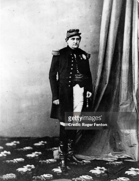 The French politician Napoleon Joseph Charles Paul Bonaparte , in uniform.
