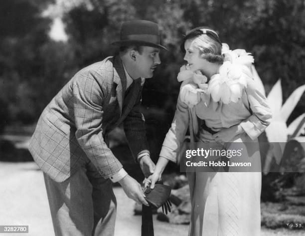 Dorothy Hyson and Garry Marsh formerly Leslie March Geraghty, the British character actor, star in 'That's A Good Girl' about a man about town...