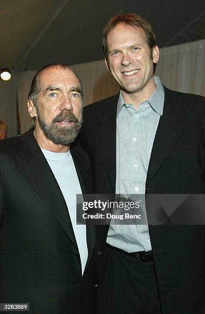 John Paul DeJoria and Kurt Rambis of the Los Angeles Lakers attend the 1st Annual Palms Casino Royale to benefit the Los Angeles Lakers Youth...