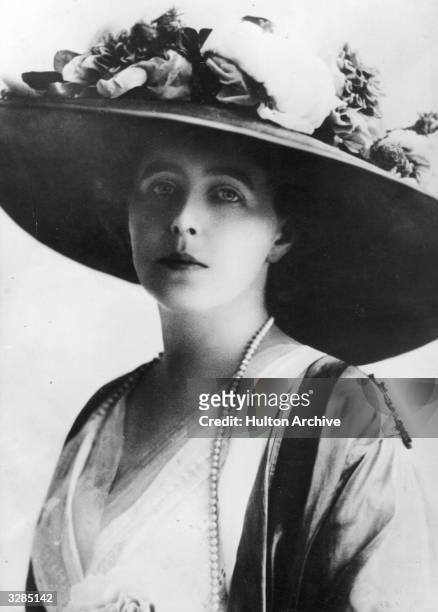 Marie , Queen of Romania, as Princess of Romania. She was the wife of King Ferdinand of Romania.