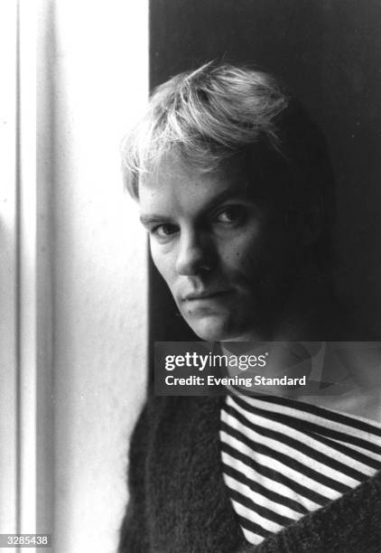 Pop singer and bassplayer Sting, born Gordon Sumner, of the group The Police.