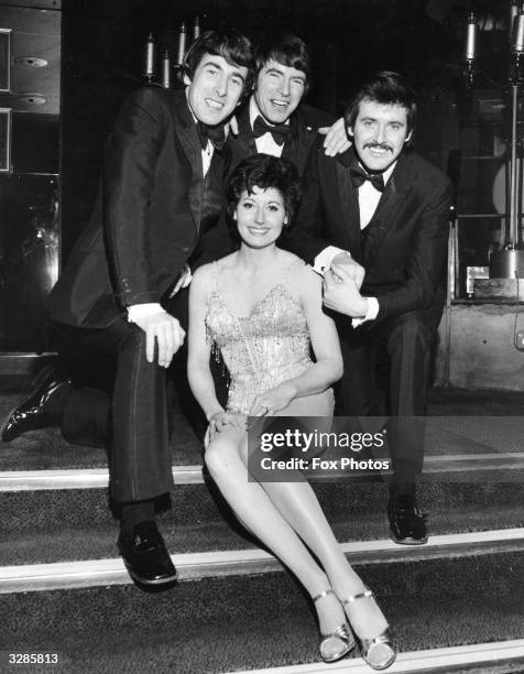 The Dublin born easy listening vocal trio The Bachelors, from left to right, Declan Cluskey, Conleth Cluskey and John Stokes, with Diana Landor at...