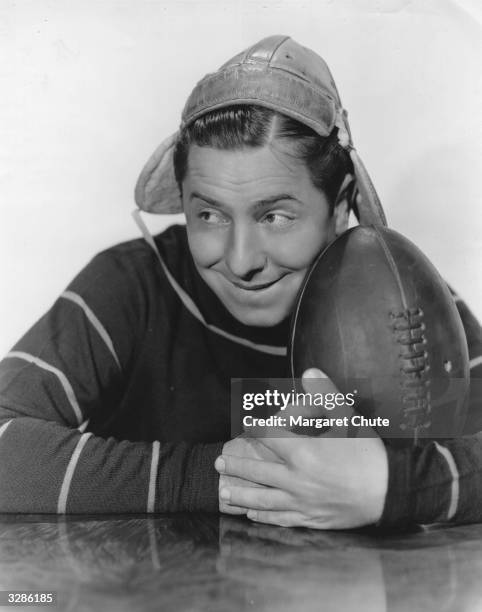 Hungarian-American comedian Joe Penner stars in the film 'College Rhythm', a pleasant 'youth' movie directed by Norman Taurog for Paramount.