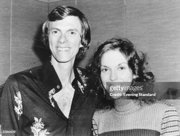 American brother and sister pop duo Richard and Karen Carpenter , back stage at the London Palladium. The Carpenters' first hit, 'Close To You' in...