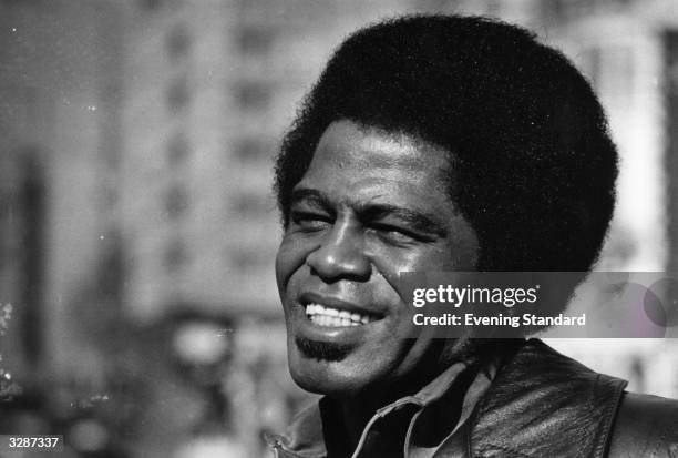 Legendary soul-funk singer, songwriter James Brown.