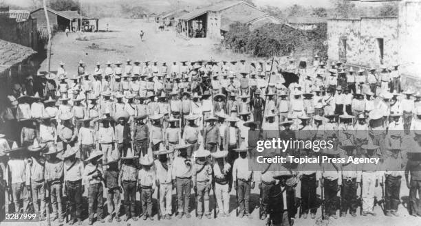 Rebels group together after capturing Mazatlan during the Mexican-American conflict.