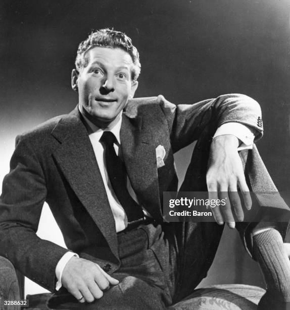 Danny Kaye , the American film and stage singer and actor. Known for his slapstick antics and tongue-twisting songs.