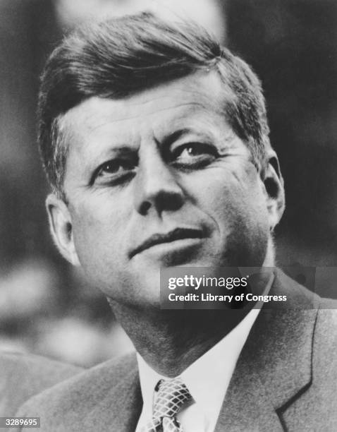 John Fitzgerald Kennedy, 35th President of the United States.