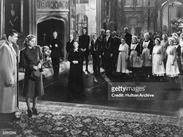 Joan Fontaine, Laurence Olivier and Judith Anderson star in the film version of Daphne du Maurier's novel 'Rebecca.' Title: Rebecca Studio: United...