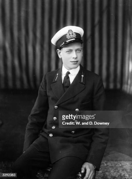 The Duke of Kent Prince George as a naval cadet.