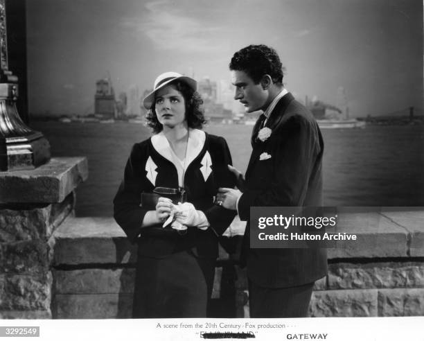 Gilbert Roland and Arleen Whelan star in the 20th Century Fox film 'Gateway', directed by Alfred L Werker.