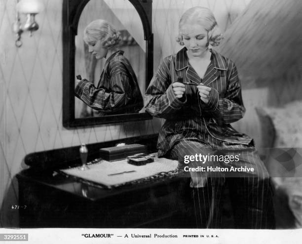 Constance Cummings stars in the film 'Glamour', which depicts the day in the life of a Broadway star. The film was directed by William Wyler for...