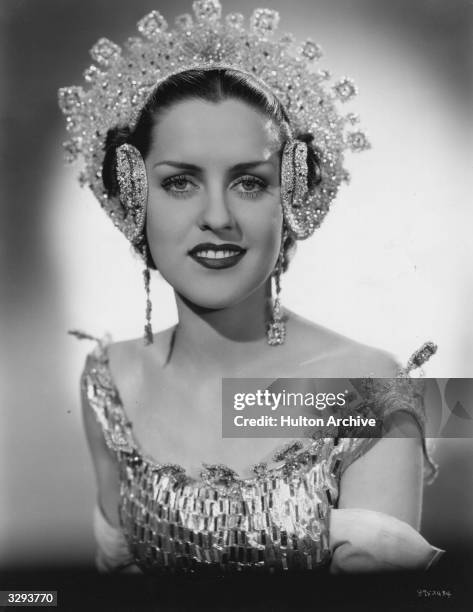 Mildred Sellers stars in the film 'The Great Ziegfeld', a biopic of the Broadway impresario Florenz Ziegfeld, directed by Robert Z Leonard for MGM.