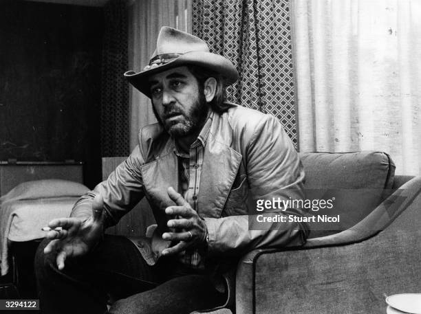 American country singer and songwriter Don Williams , talking to press at a hotel in London before the start of his UK tour.