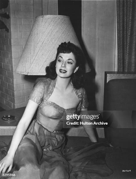 Ruth Roman the leading lady, features in this scene in the film 'Three Secrets', a well made formula woman's picture. Title: Three Secrets Studio:...