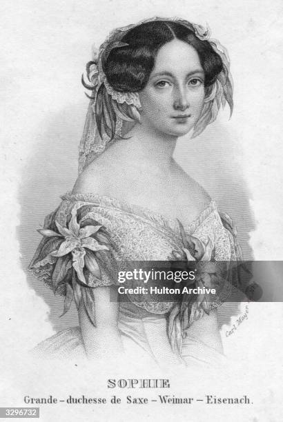 Princess Sophia of the Netherlands , daughter of Wilhelm II of the Netherlands, wife of Grand Duke Karl Alexander of Saxe-Weimar-Eisenach .