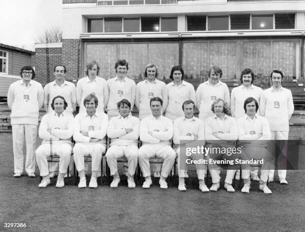The Essex County Cricket Club, 1973 line-up, including Keith Fletcher and Brian Taylor.