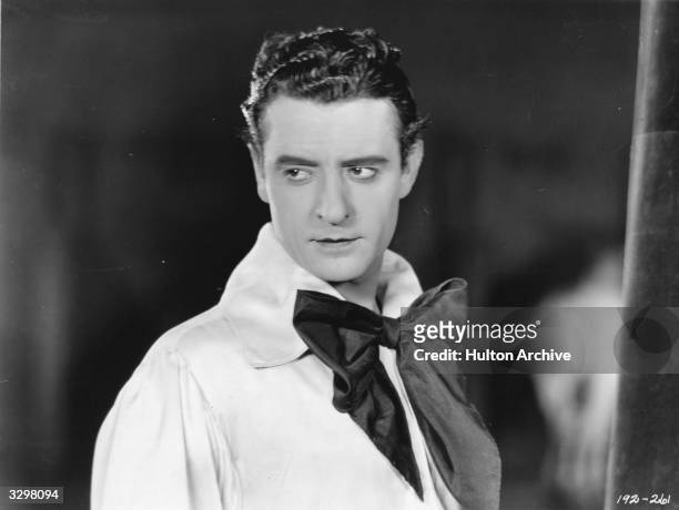 American film star John Gilbert , formerly John Pringle, who was unsuccessful with sound movies and became an alcoholic. He is viewed in scene from...