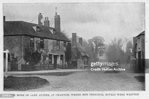 The later home of Jane Austen at Chawton, Hampshire, where her principal novels were written.