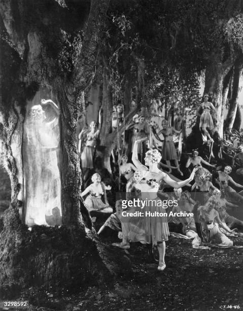 American actress Constance Talmadge takes part in a spectacular ballet sequence in the First National film 'The Duchess of Buffalo', directed by...