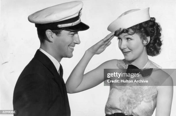 Robert Taylor and Jean Parker star in the film 'Murder In The Fleet', directed by Edward Sedgwick for MGM.