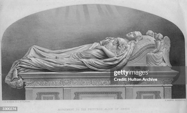 The tomb of Princess Alice 3rd daughter of Queen Victoria of England, who married Prince Louis of Hesse- Darmstadt.