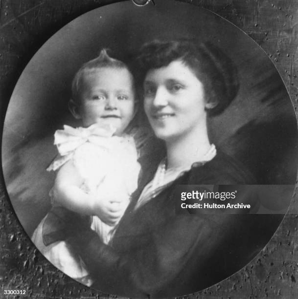 Empress Zita of Austria with her son Felix. She married Emperor Charles I of Austria in 1911.