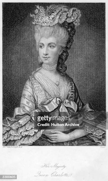 Queen Charlotte Sophia of Great Britain, wife of King George III. They married in 1761.