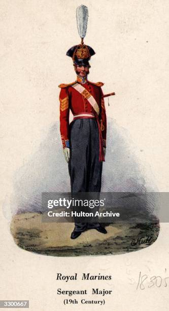Sergeant Major of the Royal Marines foot regiment.