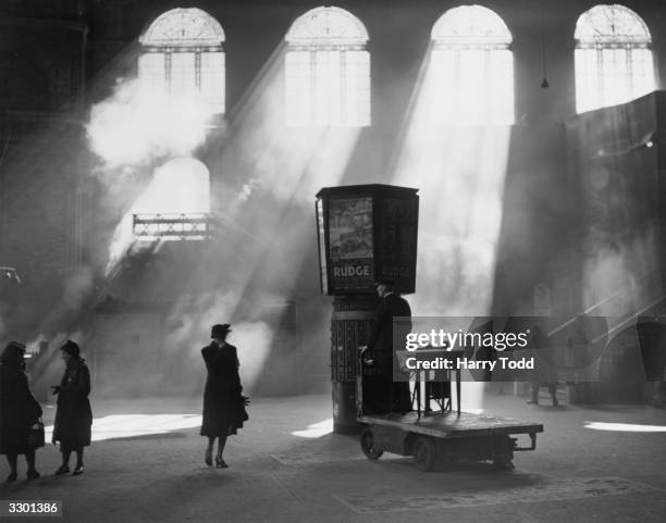 Spring sunshine at Liverpool Street Station, London.