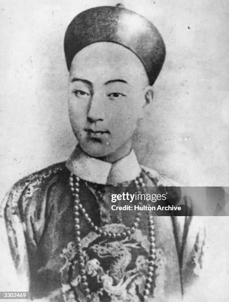 Guangxu, , Emperor of China from 1875 to 1908, the predecessor of Pu-Yi, the last emperor of China. He probably met his death by poison.