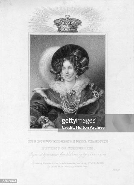 Frederica Sophia Charlotte, daughter of Frederick, Grand Duke of Mecklenburg-Strelitz, married Prince Ernest Augustus, created Duke of Cumberland in...
