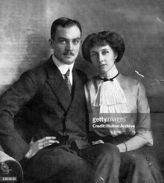Prince Ernst of Brunswick-Luneburg son of Ernst August, Duke of Cumberland, with his wife, Victoria Louise .